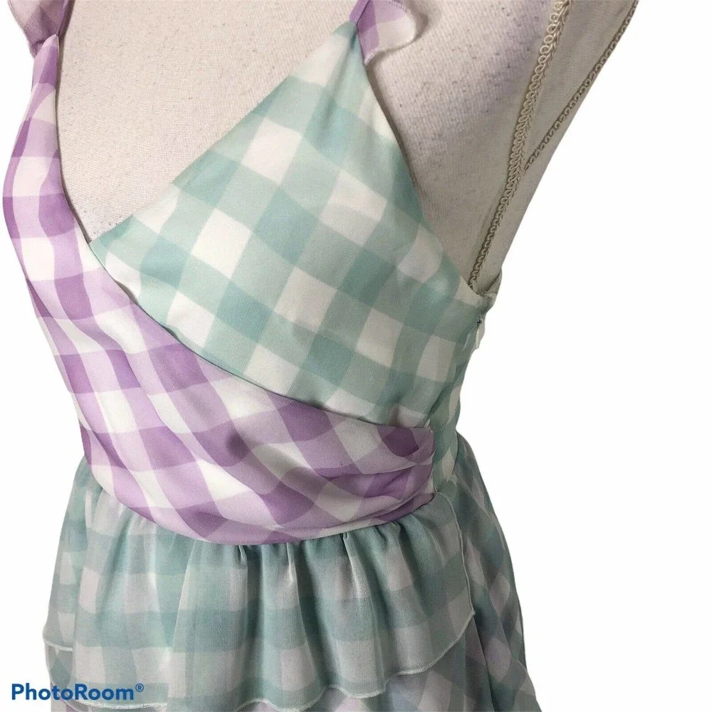 Bellevue The Label Alessia Gingham Layered‎ Dress